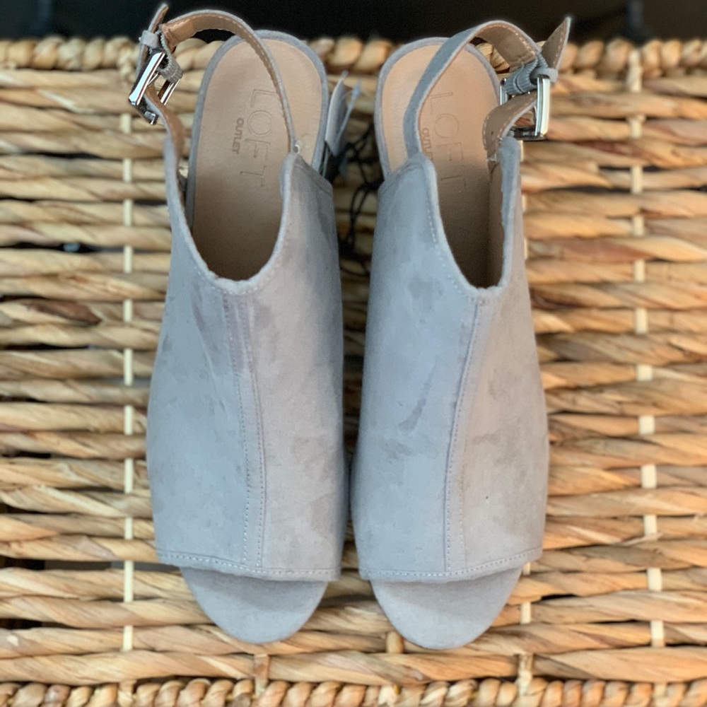 Loft Outlet Open Toe Booties